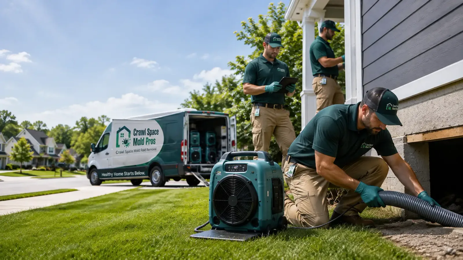 Crawl Space Mold Removal in Gowen, MI
